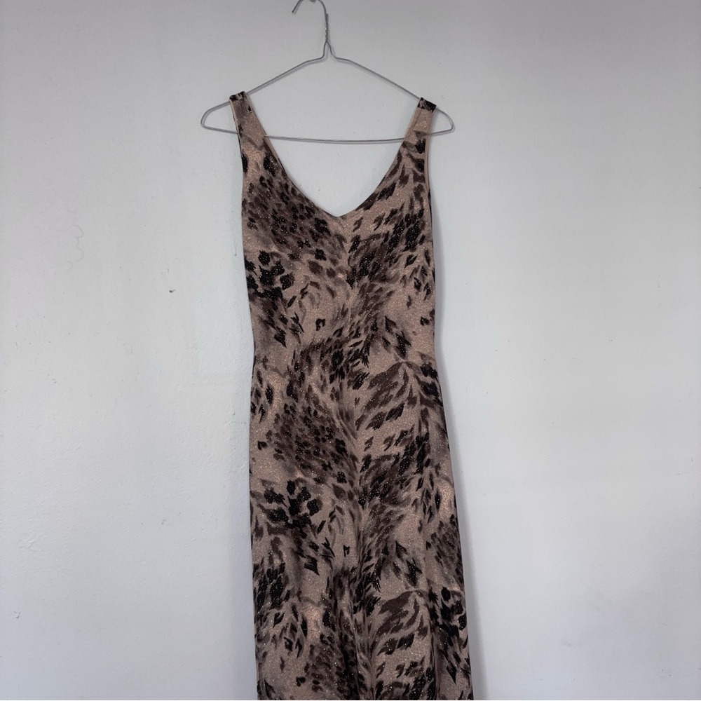 Vintage Caché Patterned Maxi Dress